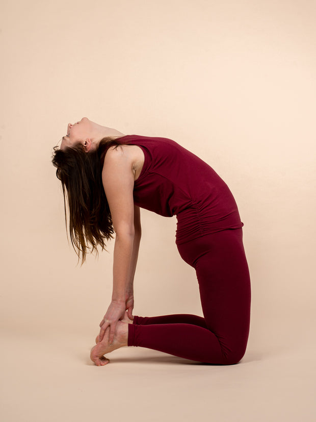 Gefion yoga top, plum - flowcopenhagen.com