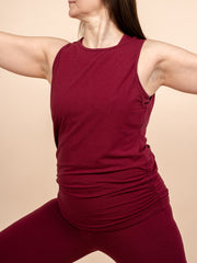 Gefion yoga top, plum - flowcopenhagen.com