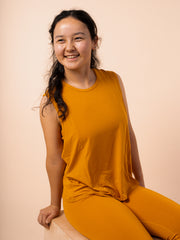 Trud yoga top, honey - flowcopenhagen.com